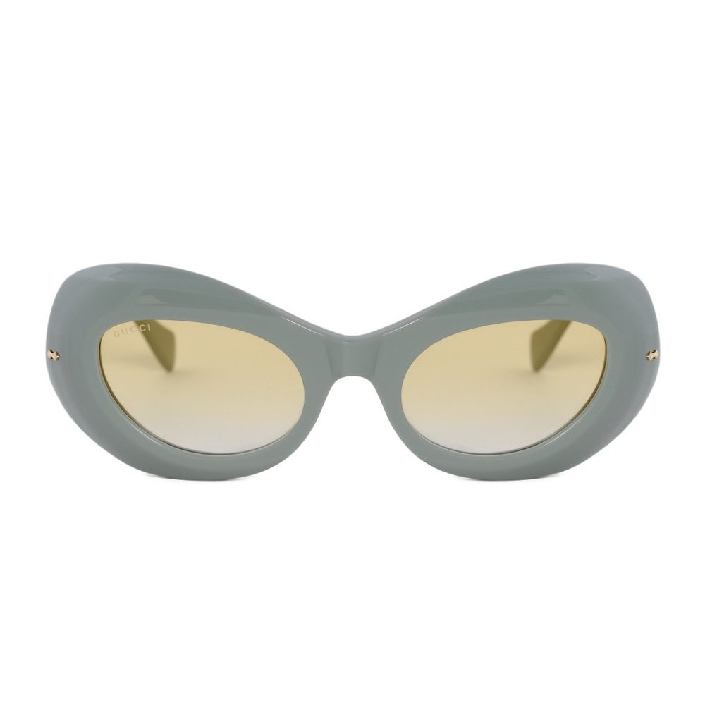 Gucci Yellow Oval Sunglasses